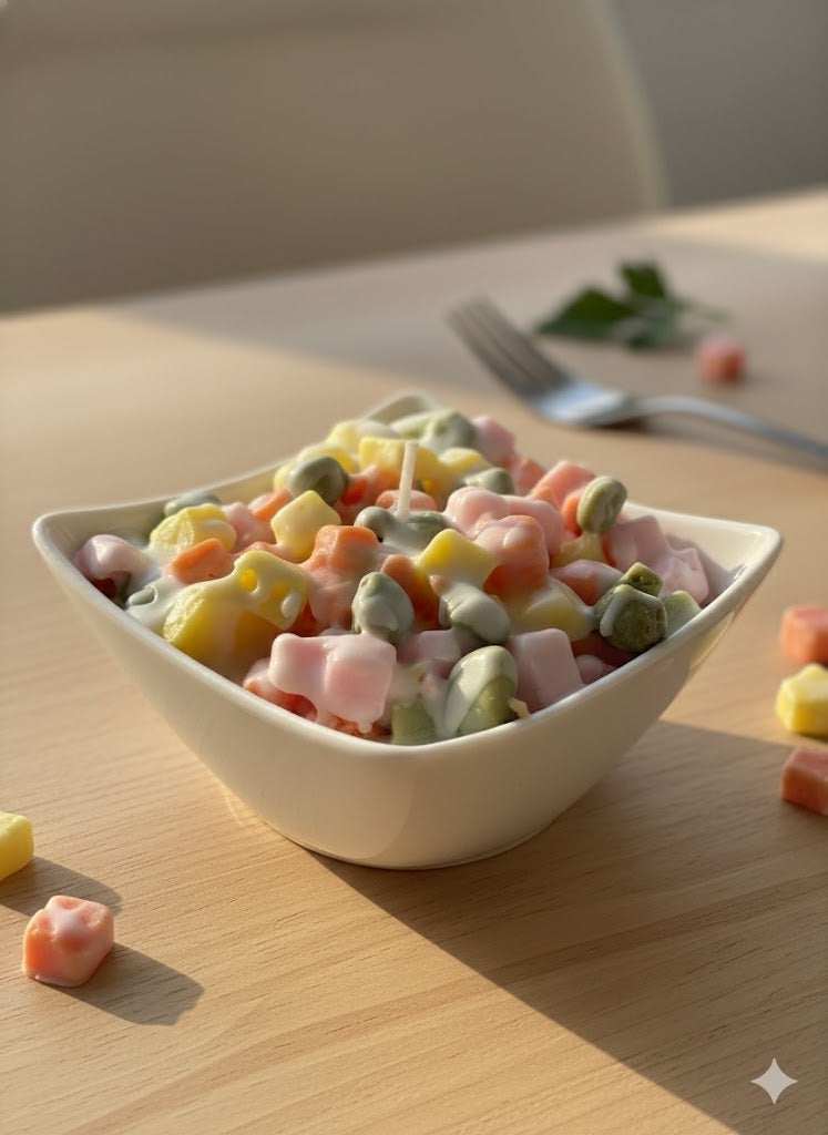 Свещ "Руска салата"