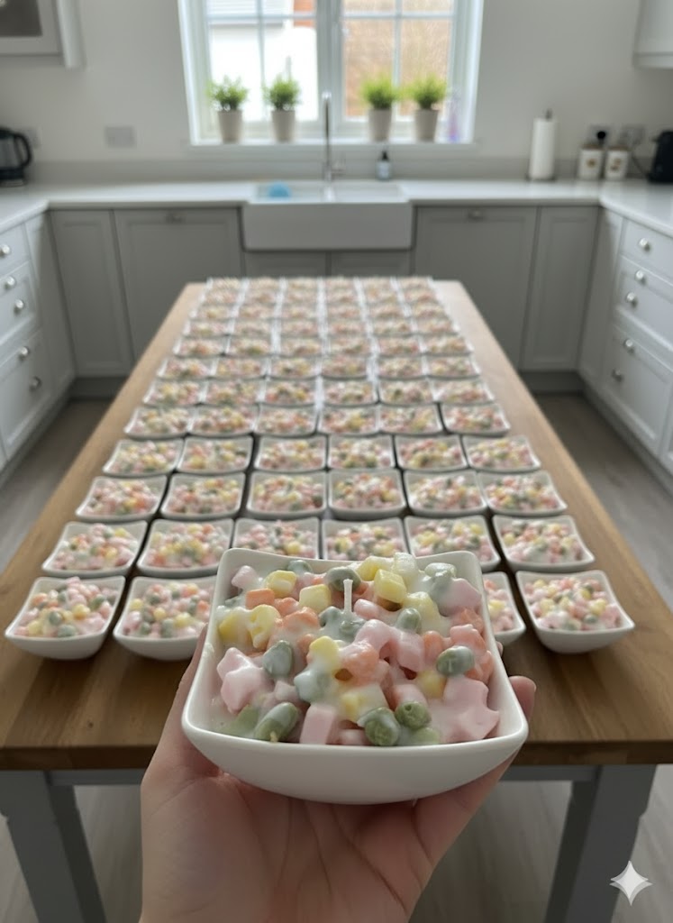 Свещ "Руска салата"