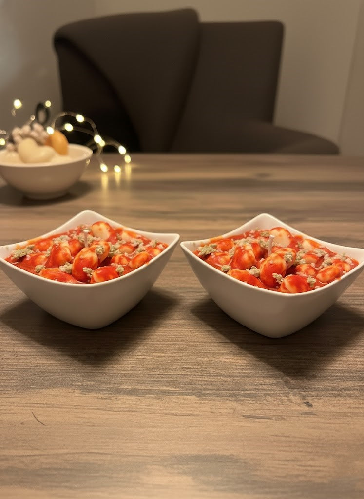 Свещ "Боб с лютеница"