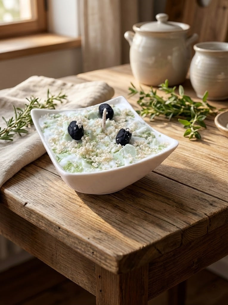 Свещ "Млечна салата"