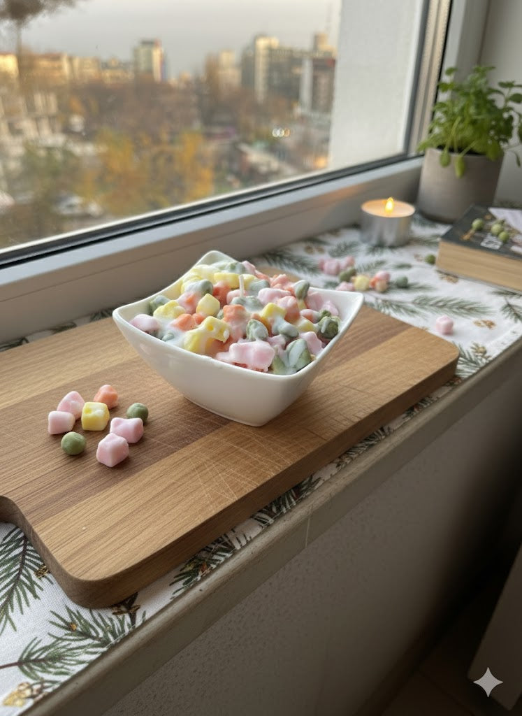 Свещ "Руска салата"